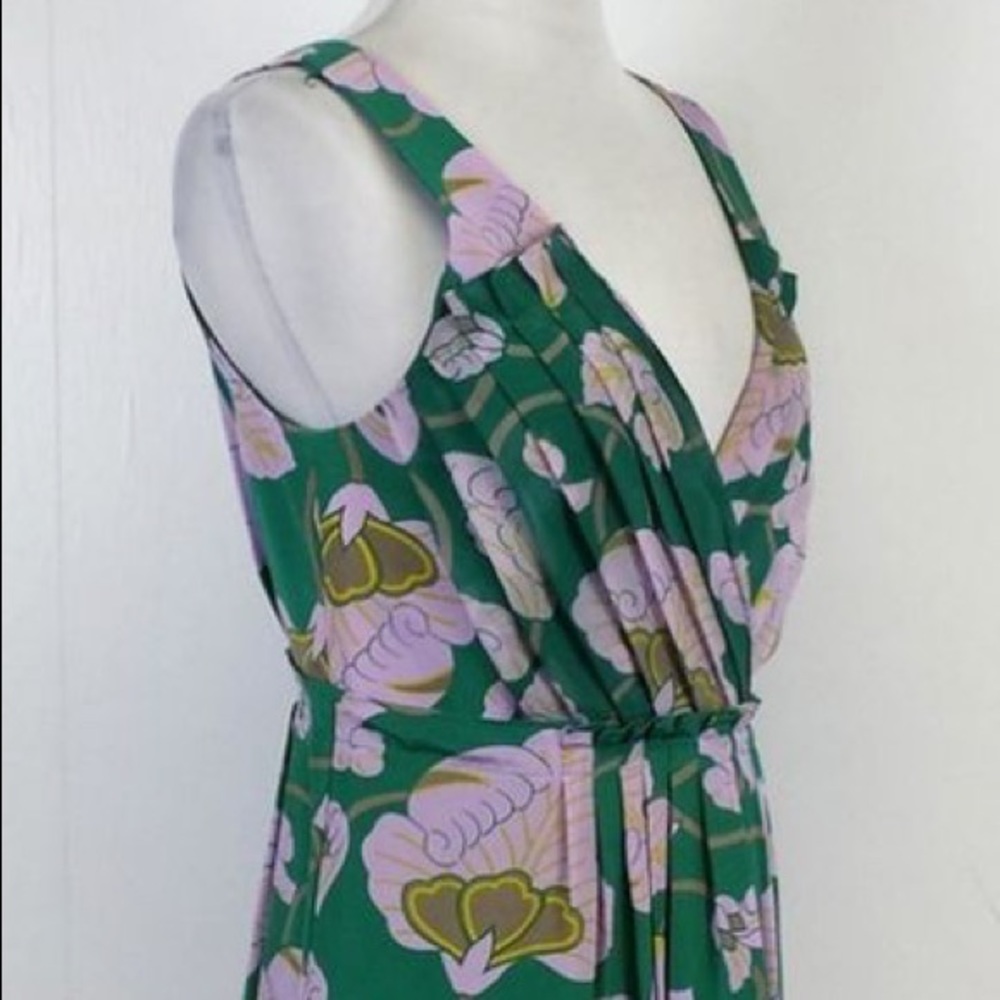 Tibi floral sleeveless silk dress. Size 2.